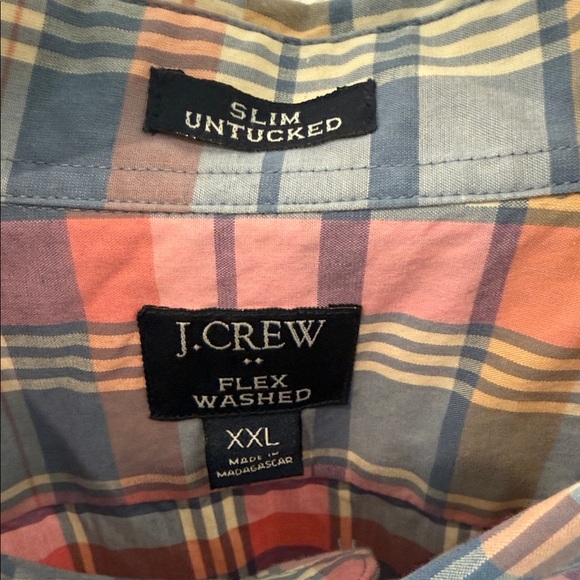 J. Crew Men's Multicolor Plaid Button Down Shirt - Picture 2 of 2
